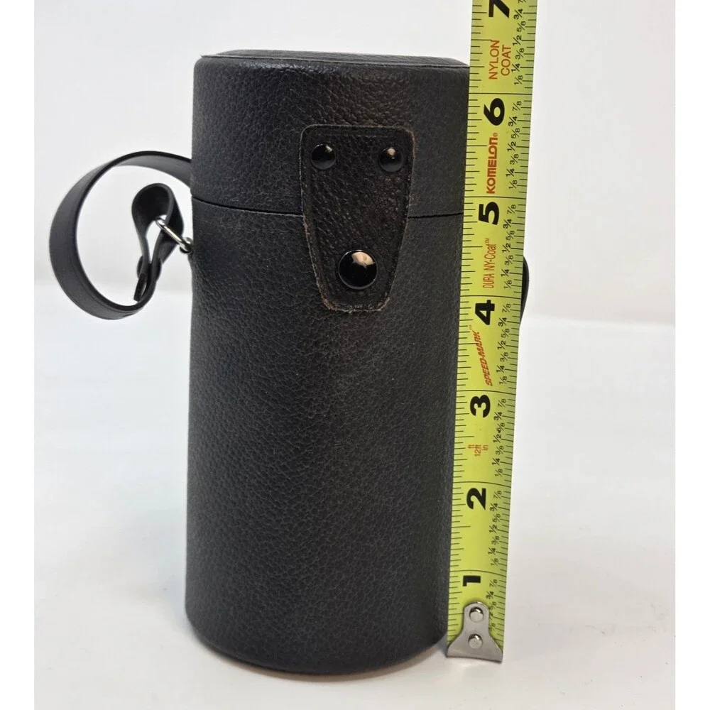 Konica Hexanon AR 200mm F4 OEM Cylindrical‎ Lens Case w/ Strap Vintage Japan